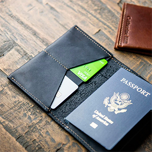 fine leather passport wallet leather cover