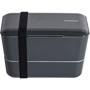a double layer bento box style meal storage container
