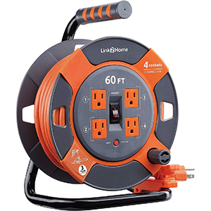 extension cord reel with power outlets
