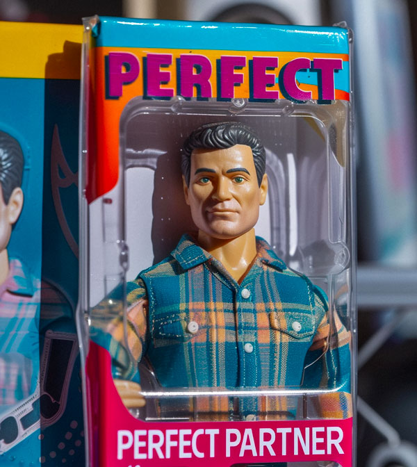 a perfect partner action figure in its packaging