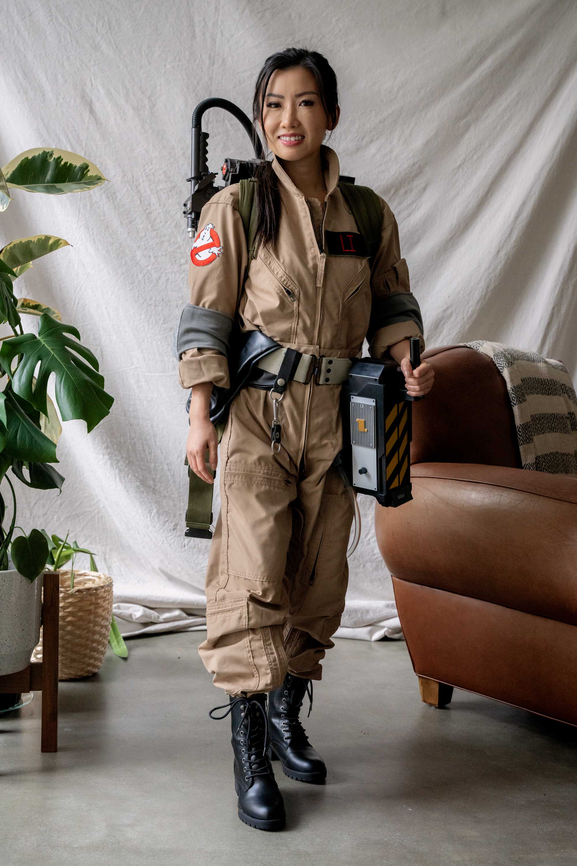 woman ghostbusters costume for small, petite or children