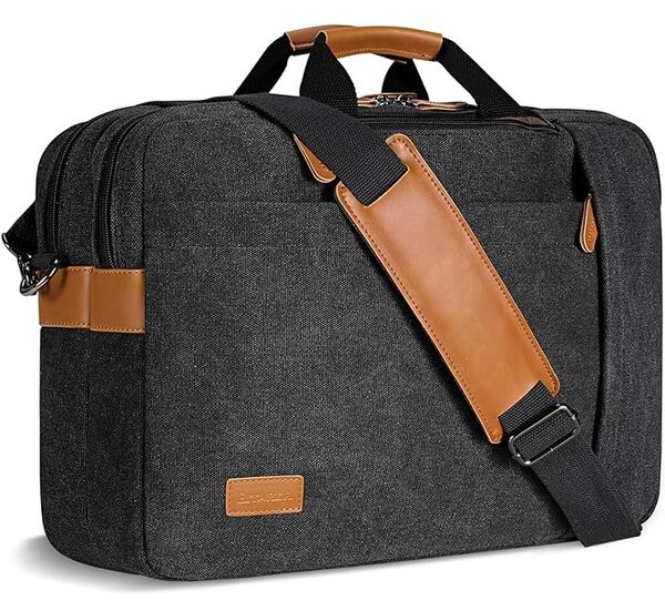 a canvas laptop messenger bag