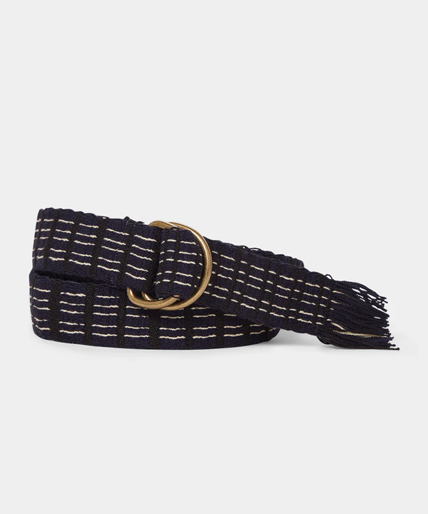 blue fabric belt