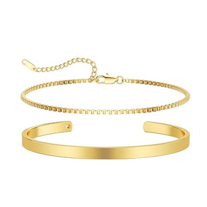 gold box chain and cuff