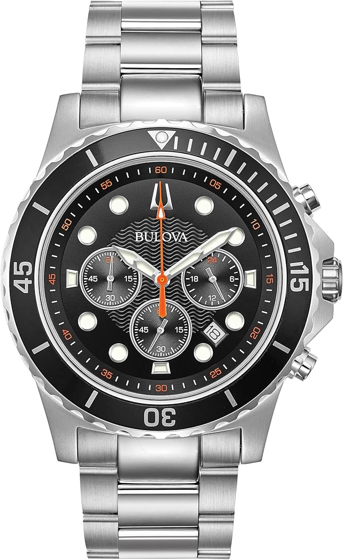 silver dive watch