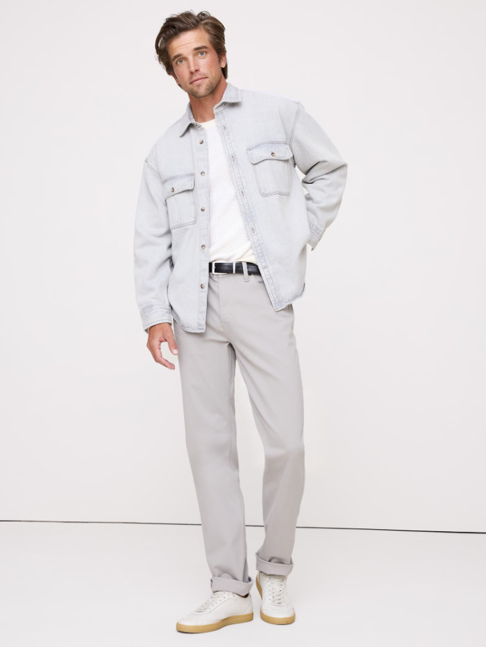 banana republic gray twill pants