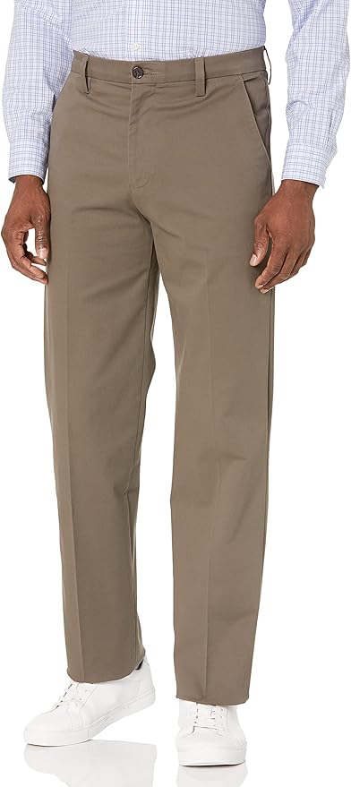 taupe classic fit chinos