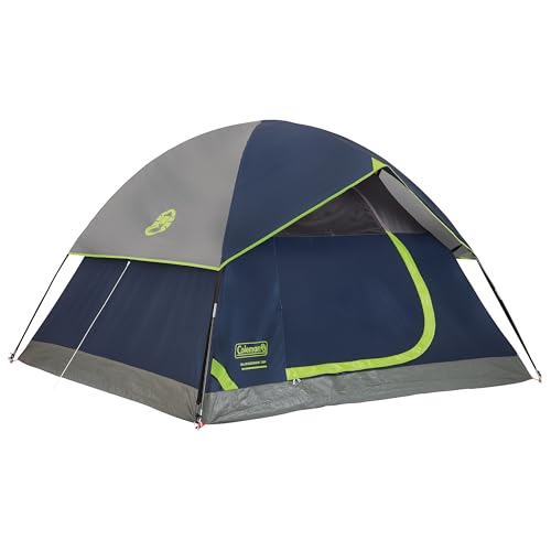 Coleman Sundome camping tent with rainfly