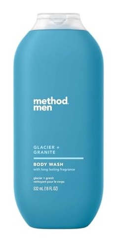 Method Men body wash in Glacier and Granite scent