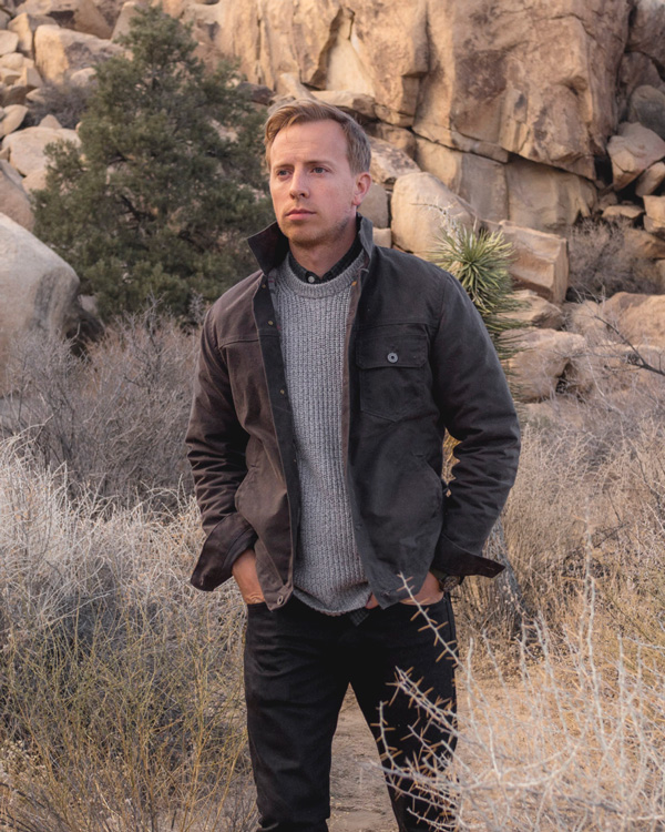 Flint and Tinder Flannel-Lined Waxed Trucker